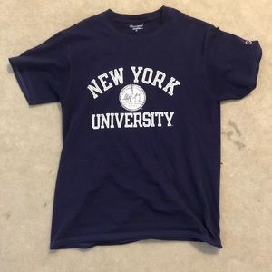 NYU New York university champion tshirt